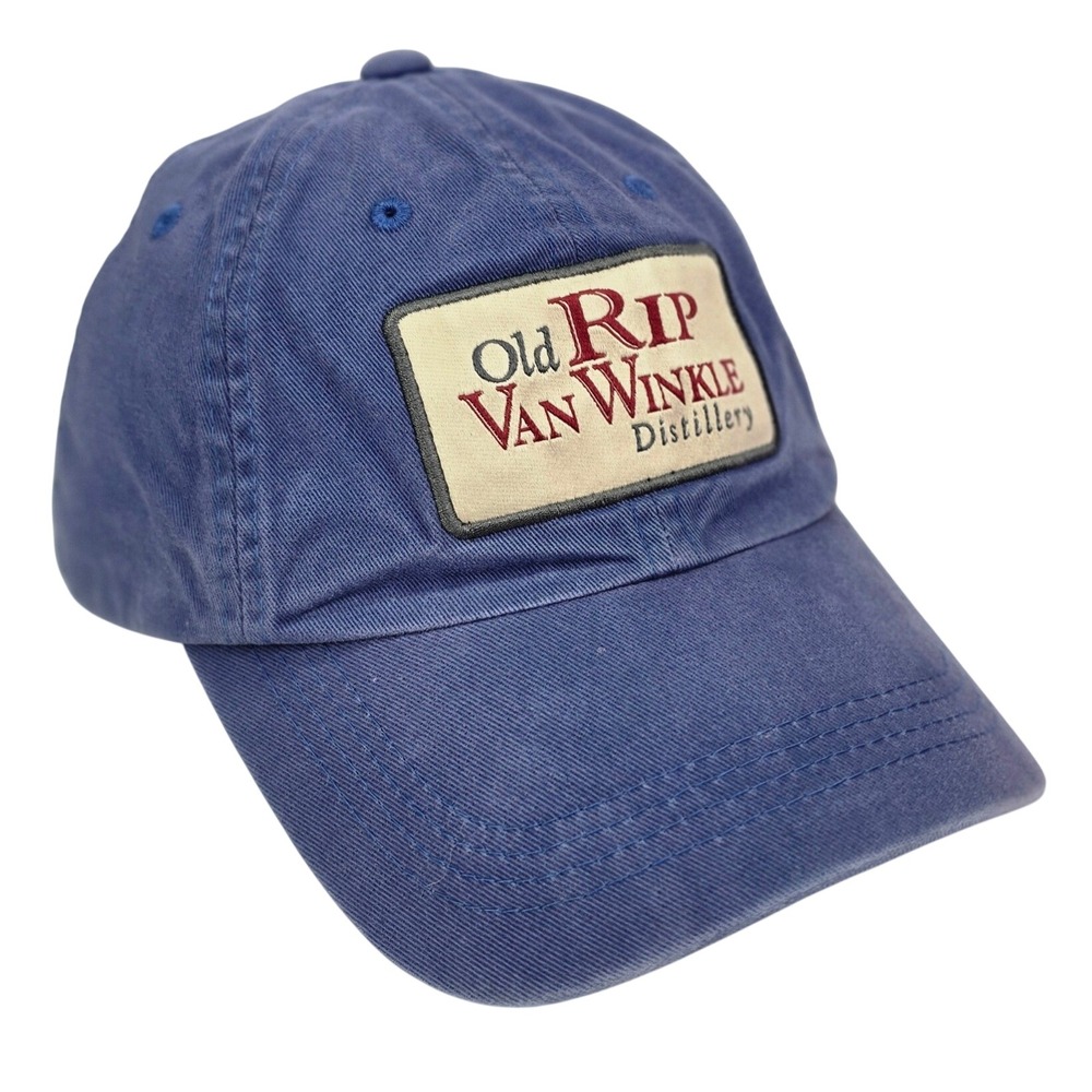 Pappy & Company Old Rip Van Winkle Distillery Hat Blue Cotton Adjustable Dad Cap